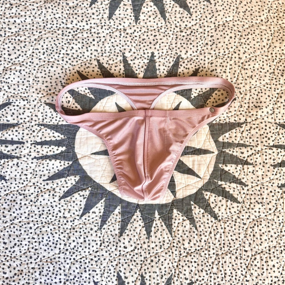 Shimmery Rose Dusk Rufskin Thong Speedo